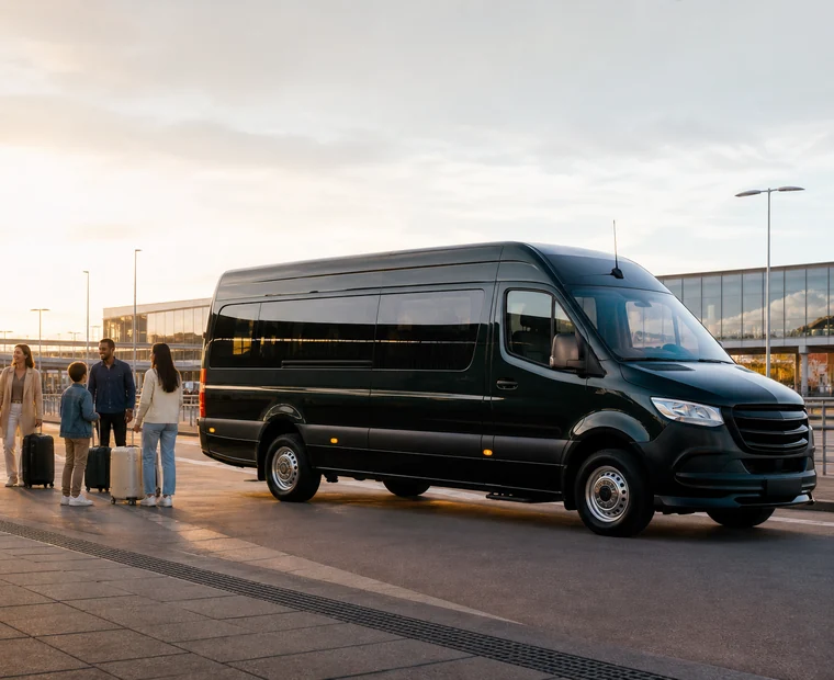 Groepsvervoer met bagage voor 9 personen